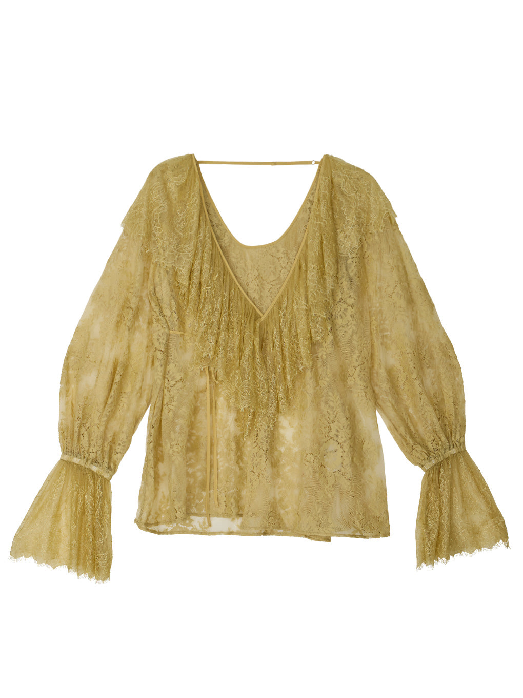 2WAY LACE RAFFLE BLOUSE