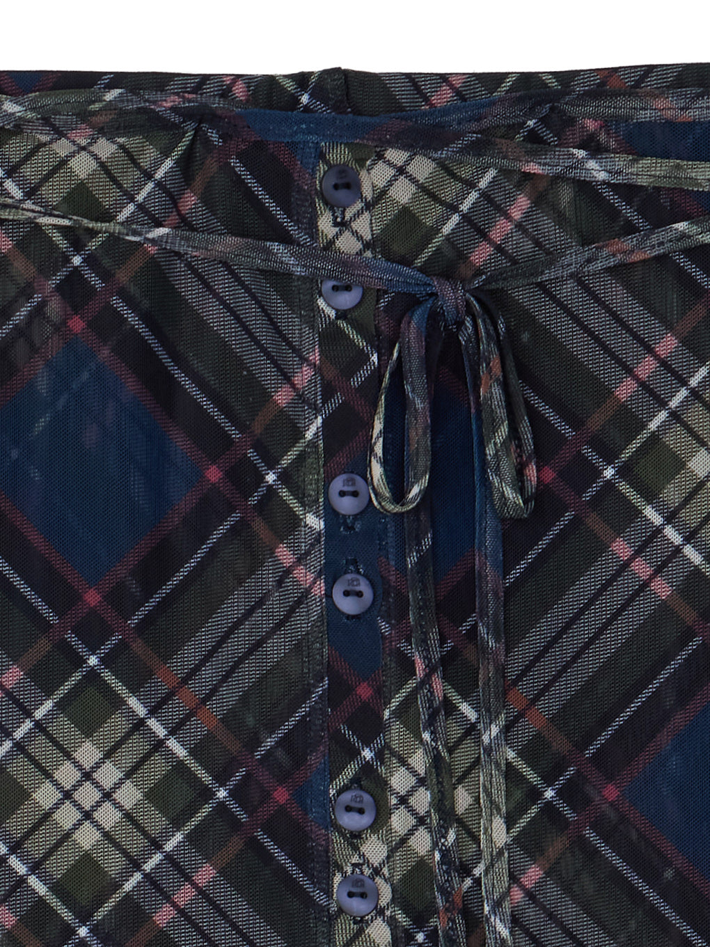 WRAP BELT SET CHECK PANTS