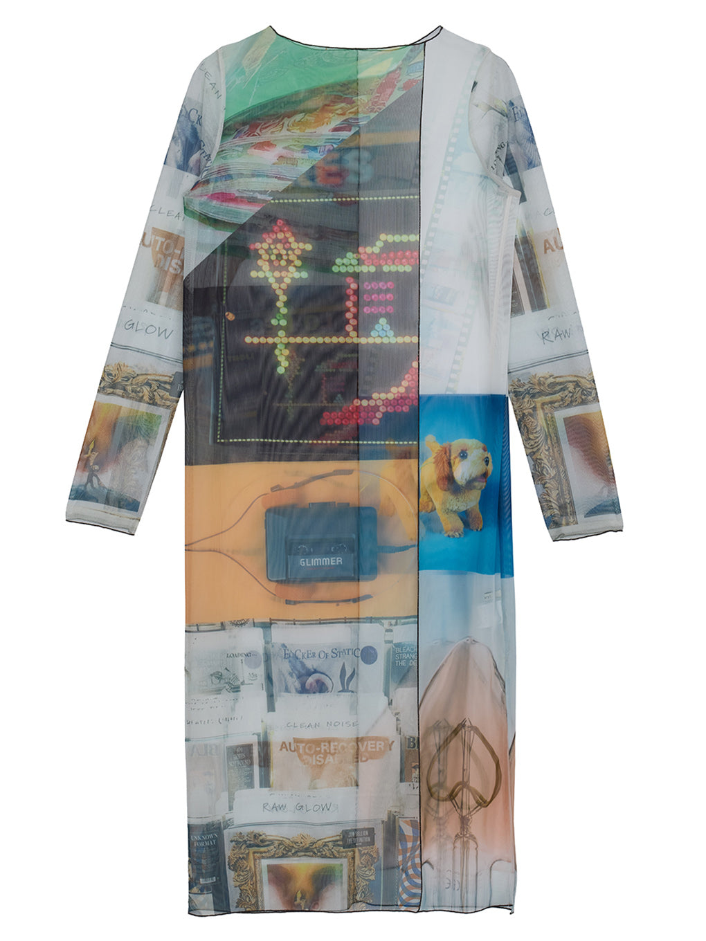 2WAY EMOTIONAL COLLAGE SHEER TOP