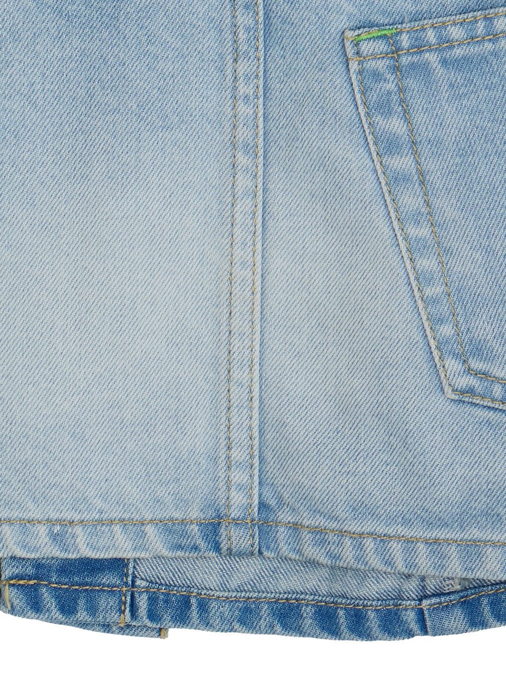 NEON STITCH REMAKE DENIM BELT