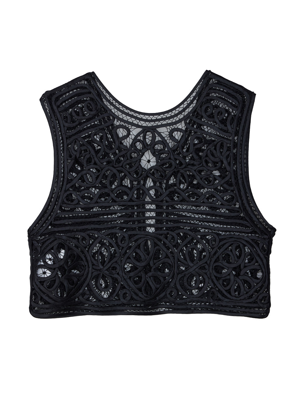 2WAY SATIN BATTEN LACE VEST