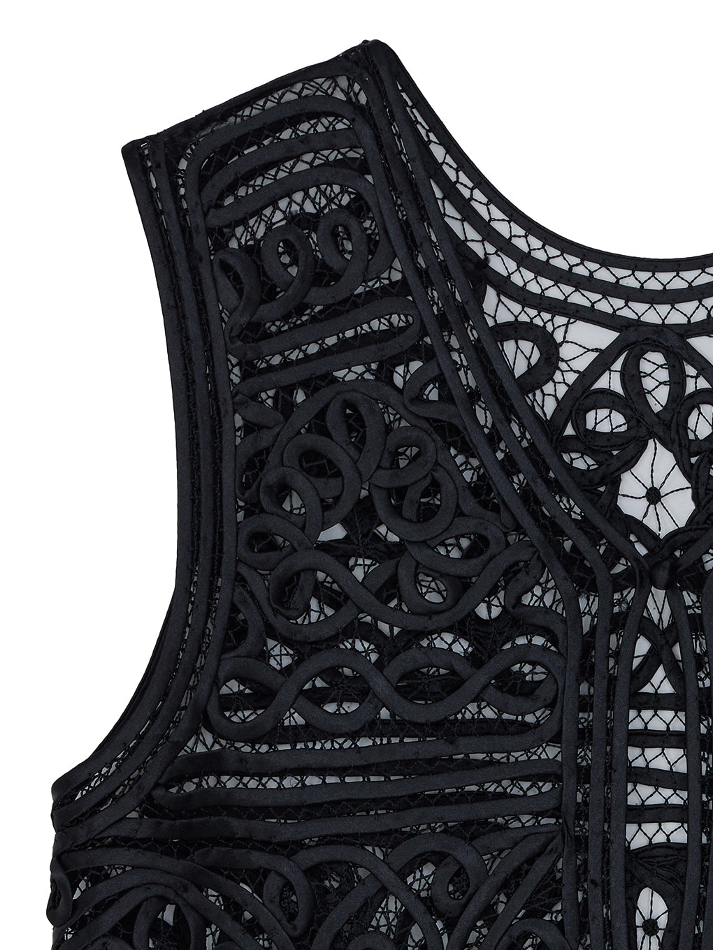 2WAY SATIN BATTEN LACE VEST