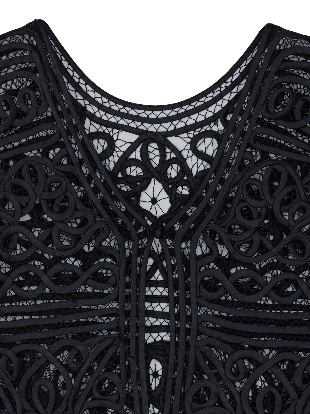 2WAY SATIN BATTEN LACE VEST