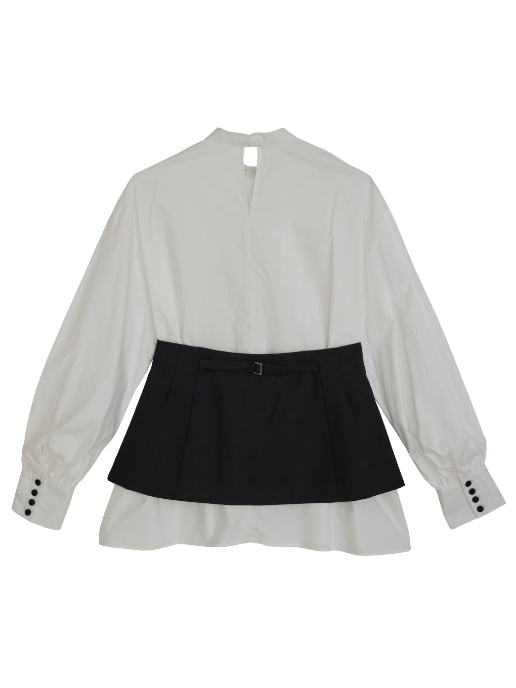 CORSET PIN TUCK BLOUSE