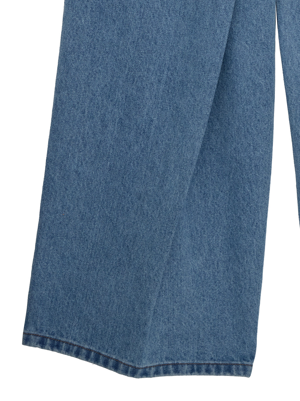 WRAP DENIM WIDE PANTS