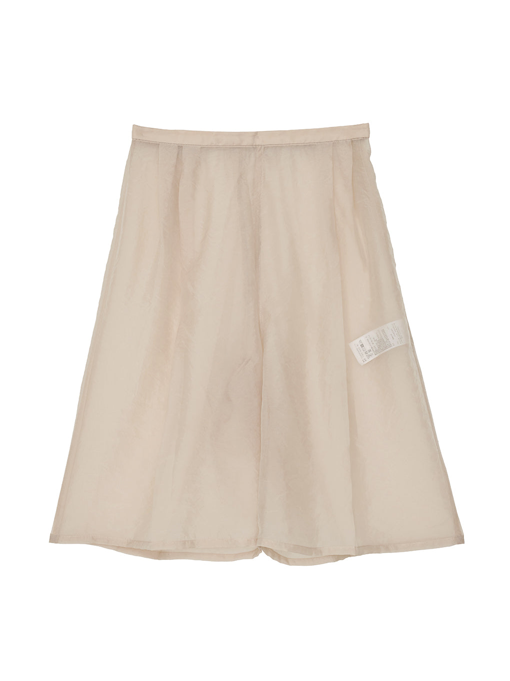 HALF SHEER LAYERED PANTS