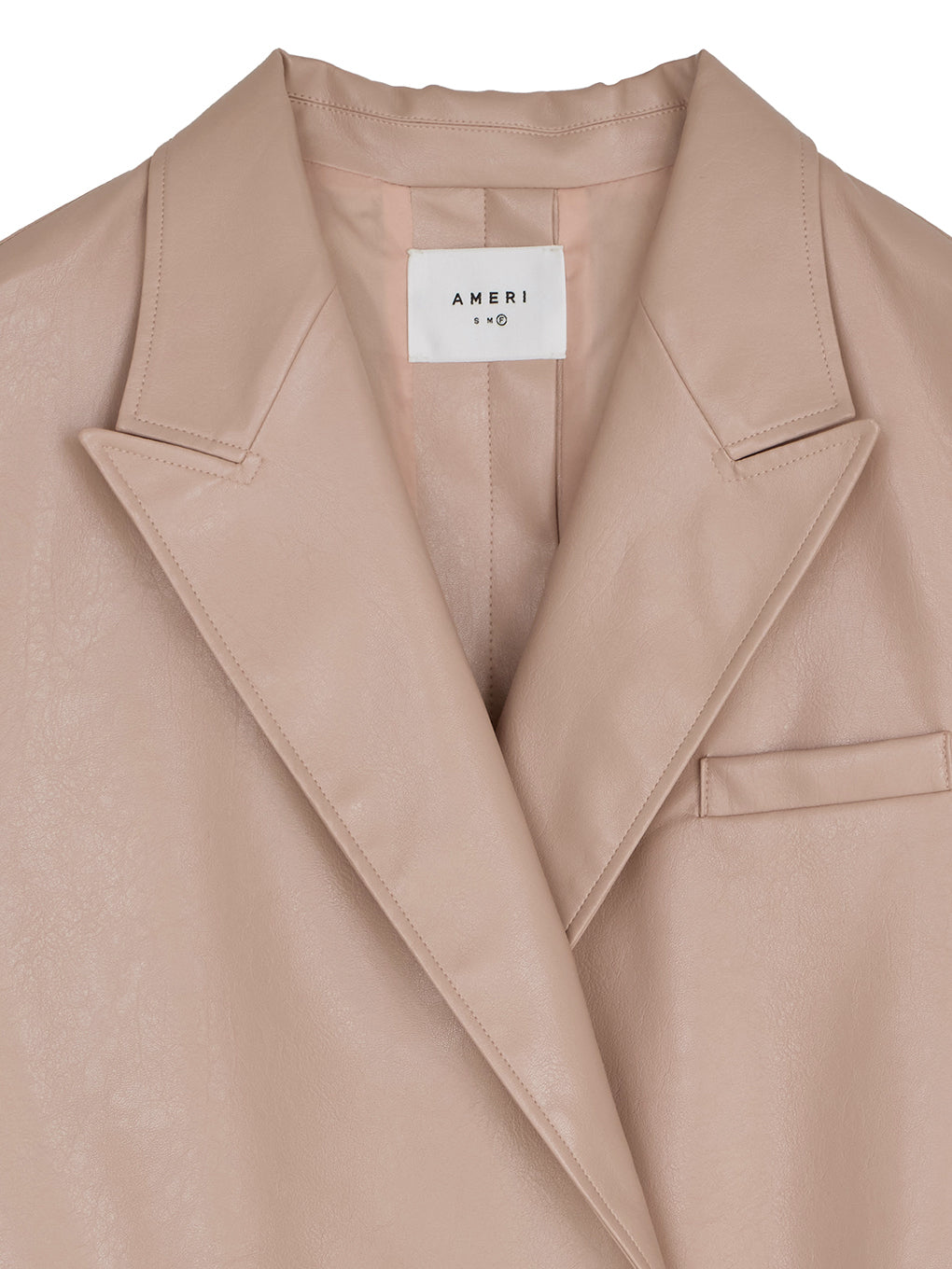 LUSTER FAKE LEATHER JACKET