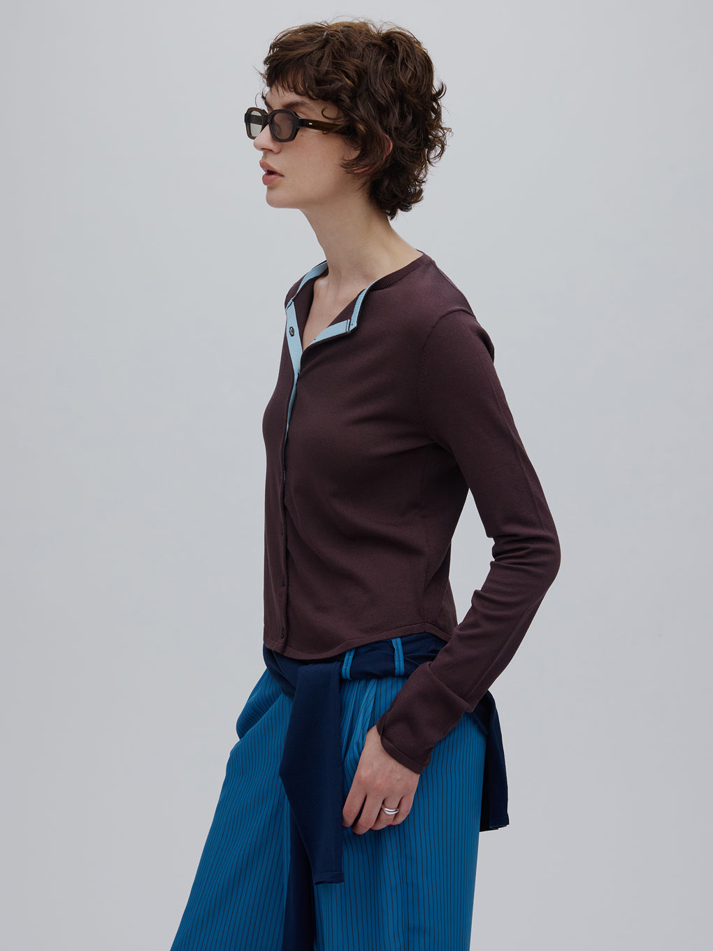 LOW BASIC COMPACT KNIT CARDIGAN