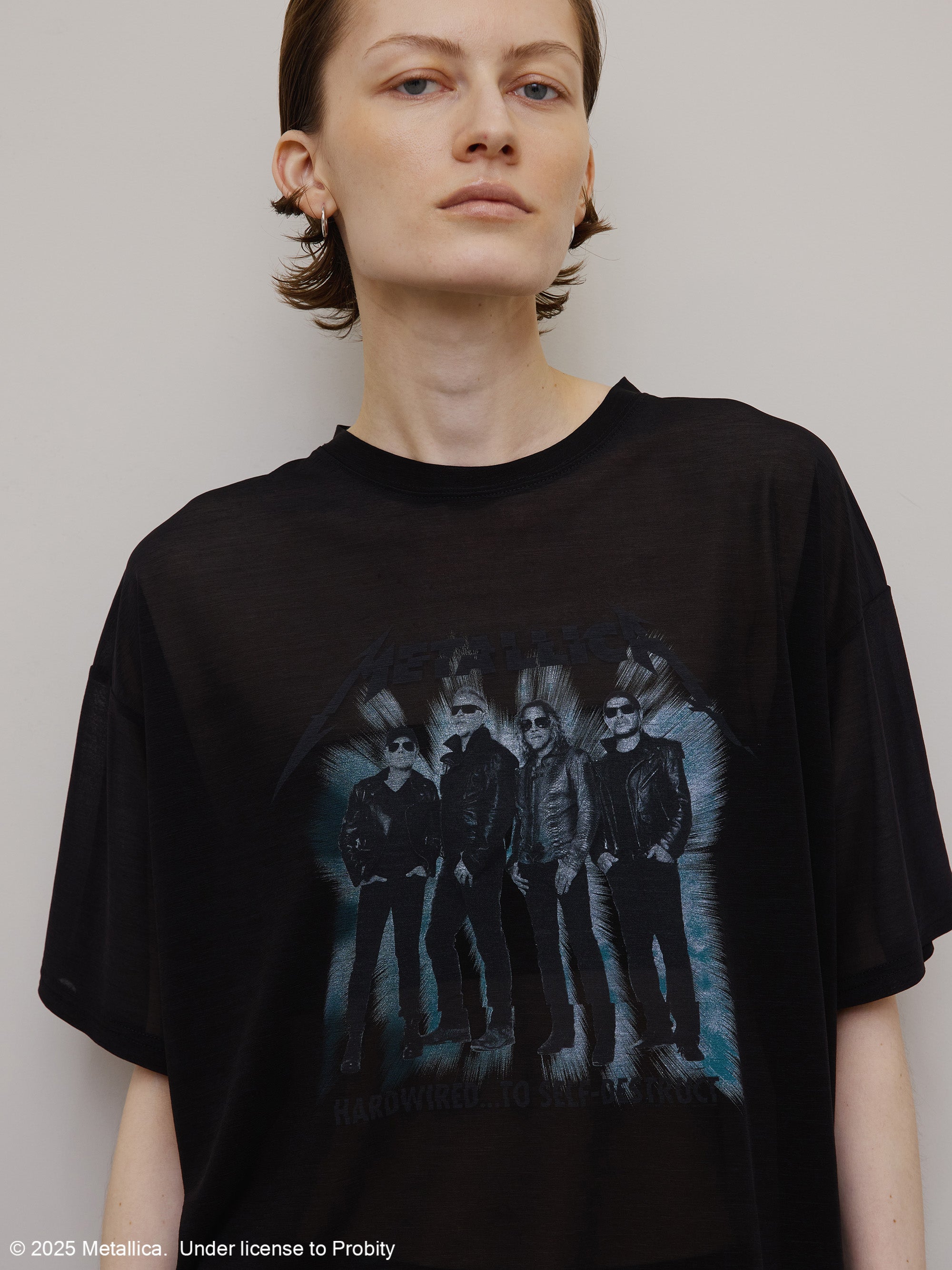 MEDI METALLICA SHEER TEE