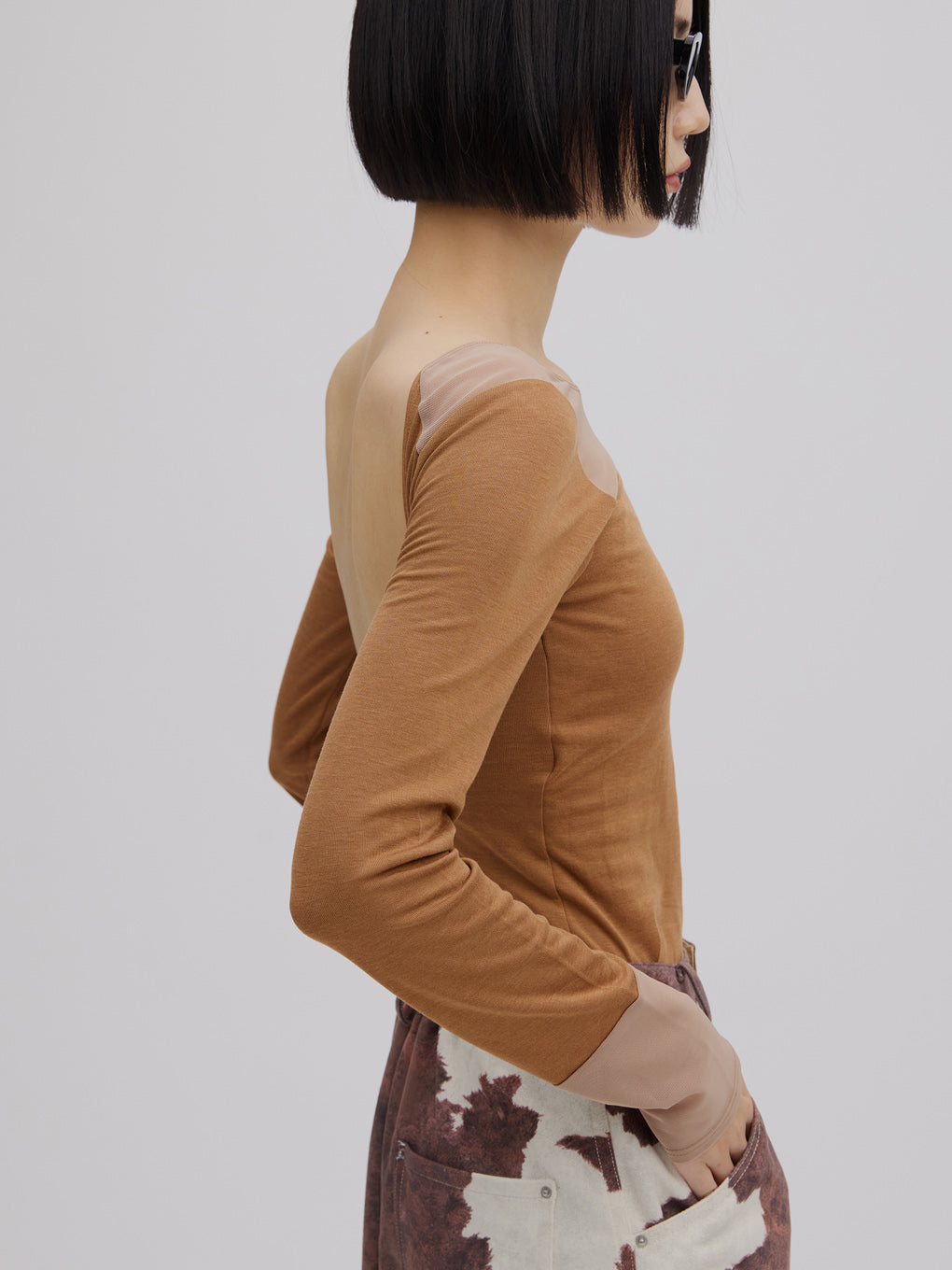 Mizuno×Ameri SHEER DOCKING LONG SLEEVE TOPS