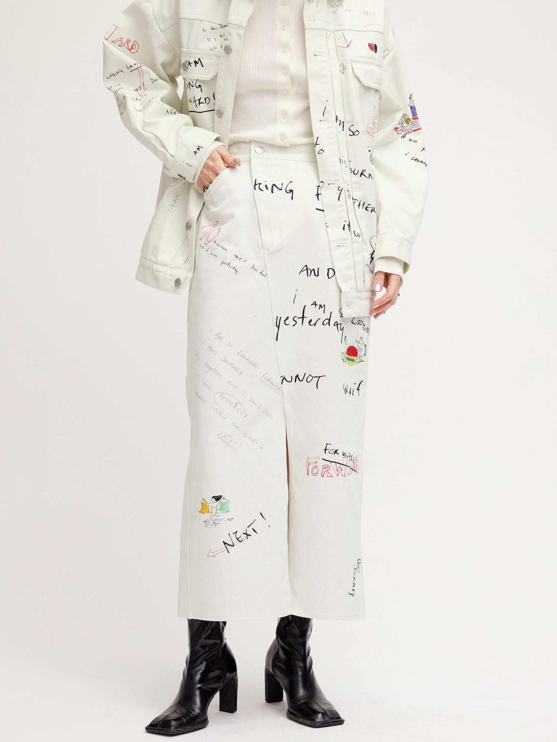 Gabrielle×Ameri 10TH HISTORY I LINE SKIRT