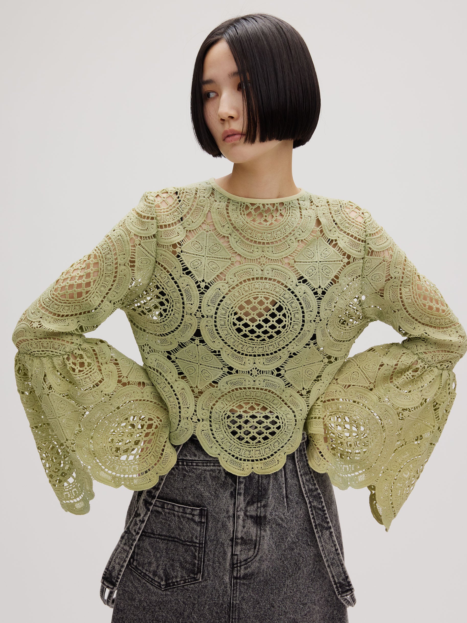 MEDI INDIAN 2WAY BIG LACE TOPS