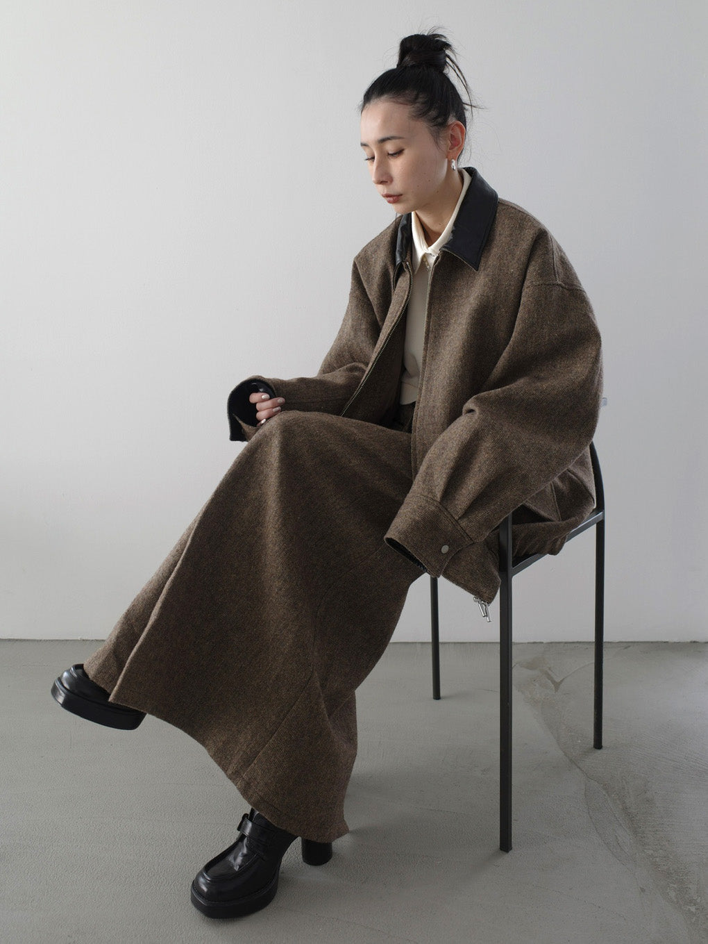 UND TWEED WORK DETAIL BLOUSON