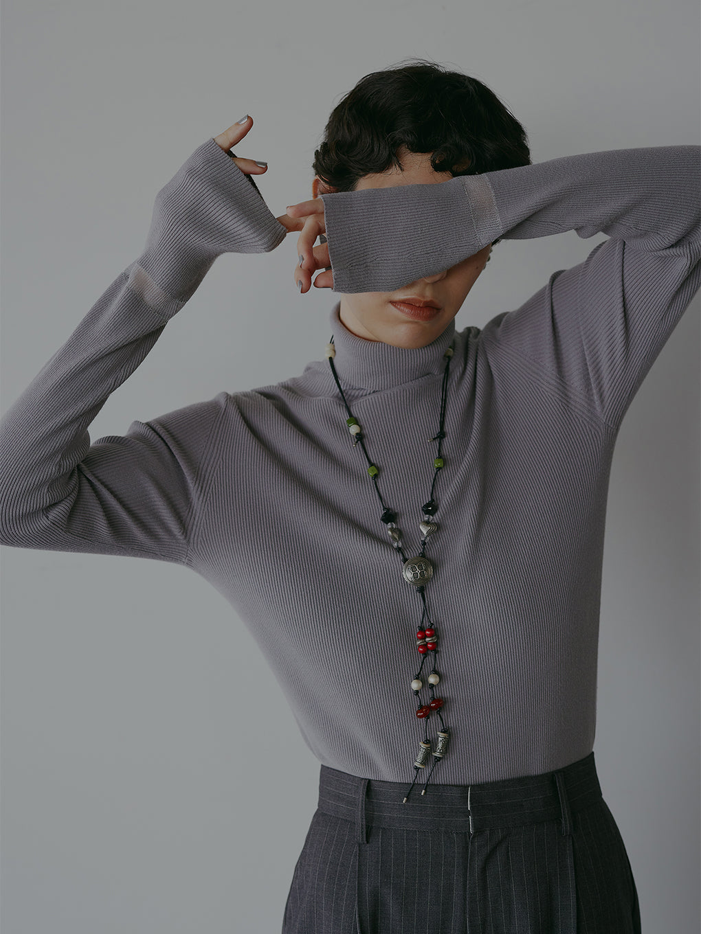 BEST TOUCH HIGH NECK KNIT TOP