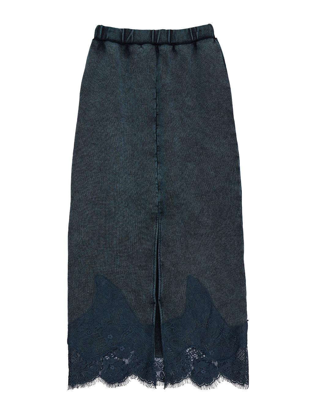 CHEMICAL OVERDYE LACE SWEAT SKIRT