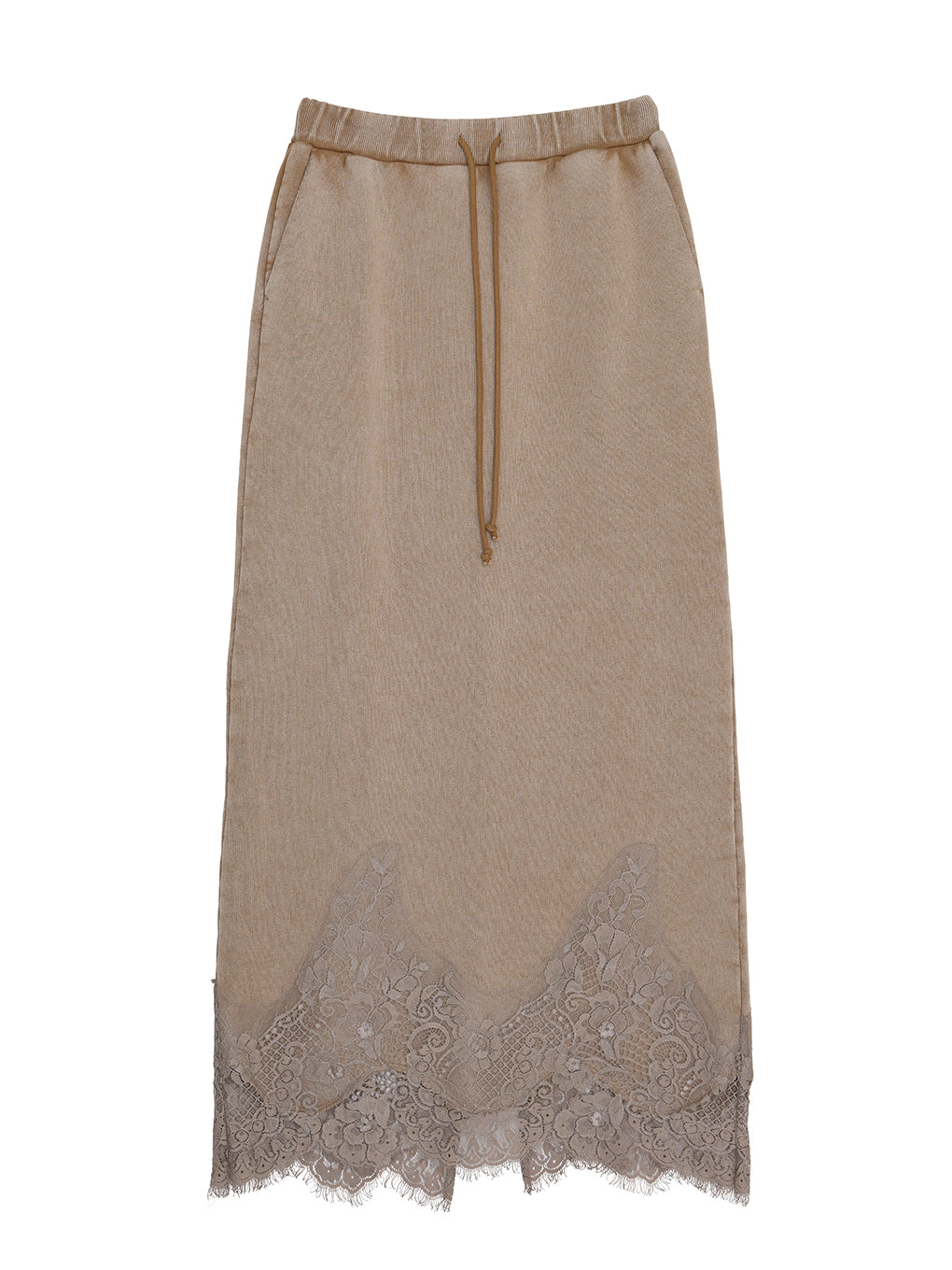 CHEMICAL OVERDYE LACE SWEAT SKIRT