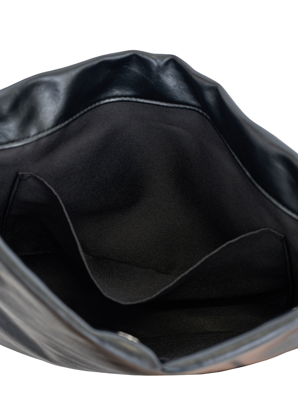 METAL MOTIF LEATHER BAG