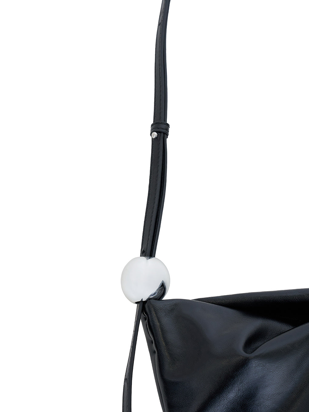 METAL MOTIF LEATHER BAG