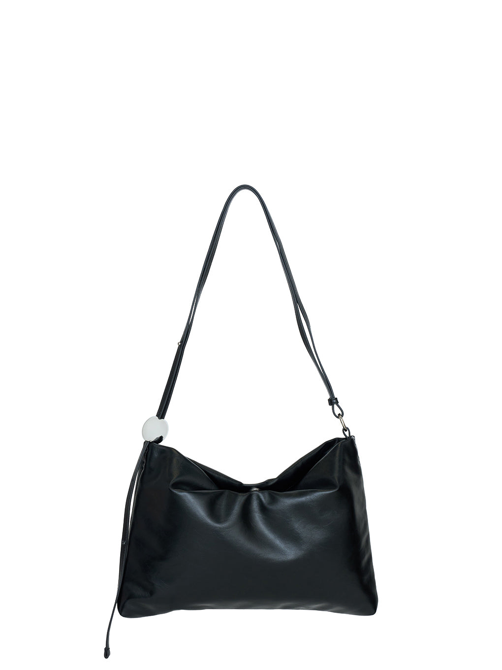 METAL MOTIF LEATHER BAG
