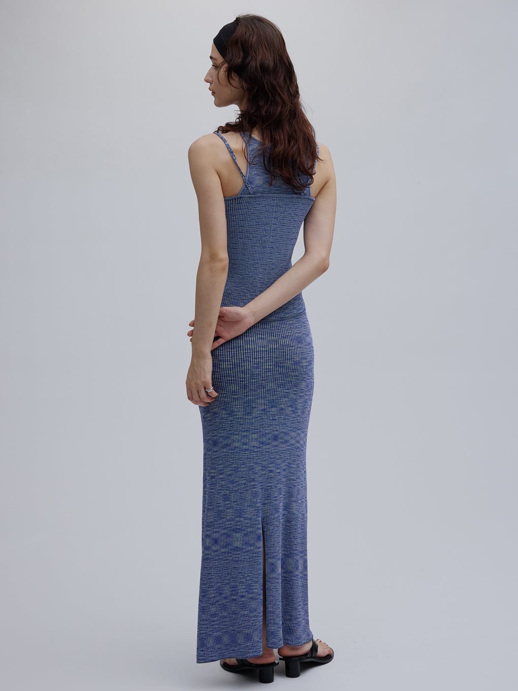 MEDI GRADATION KASURI KNIT FLARE SKIRT