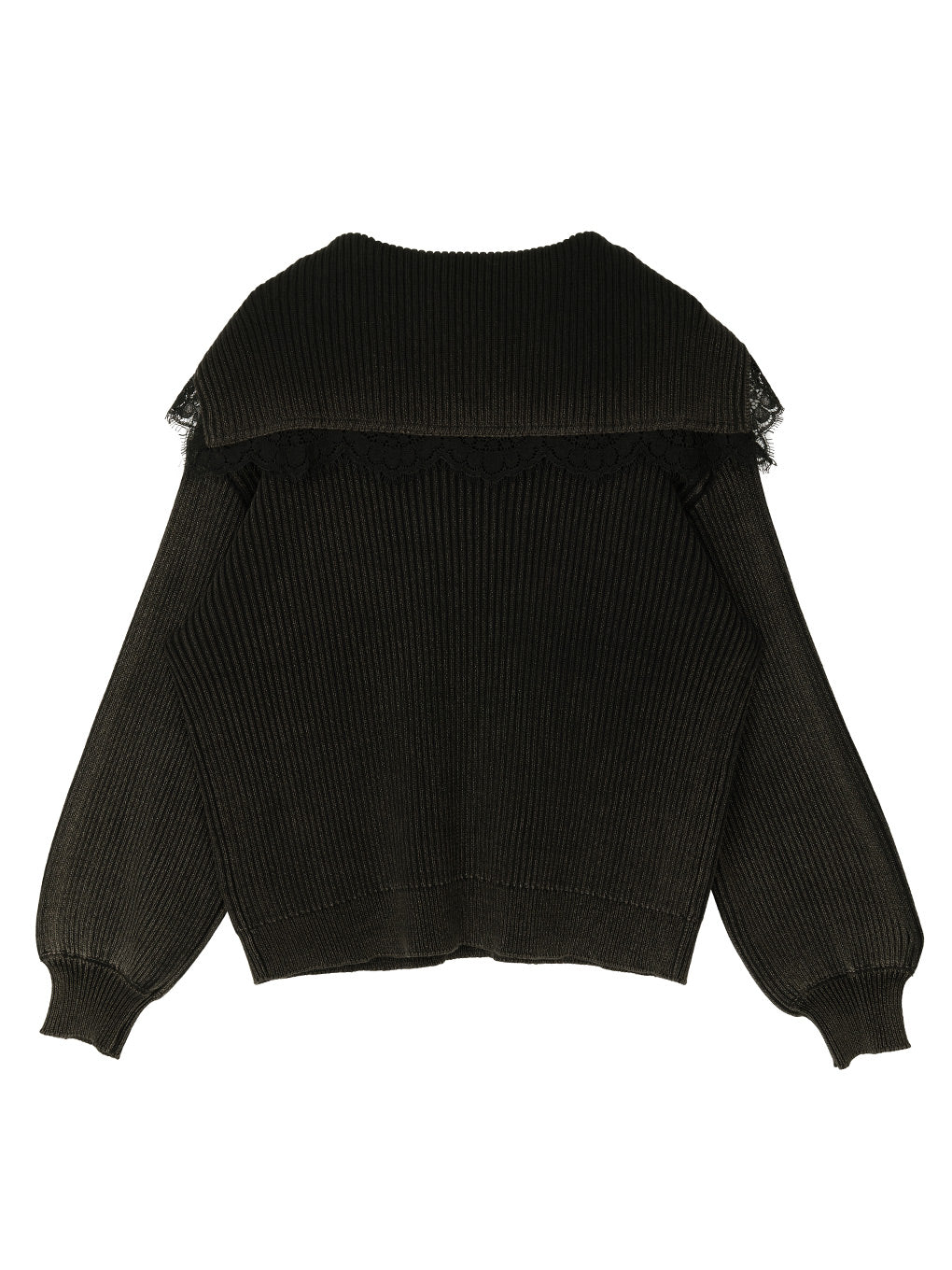 SAILOR COLLAR FADE KNIT TOP