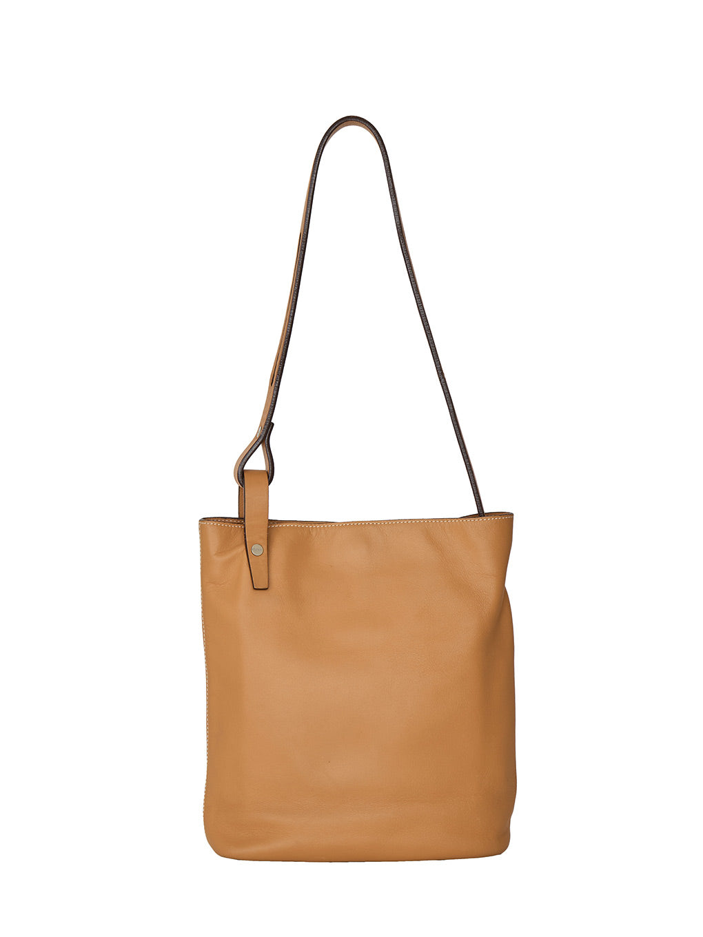 LOEWEナッパレザーフラットショルダーバッグ