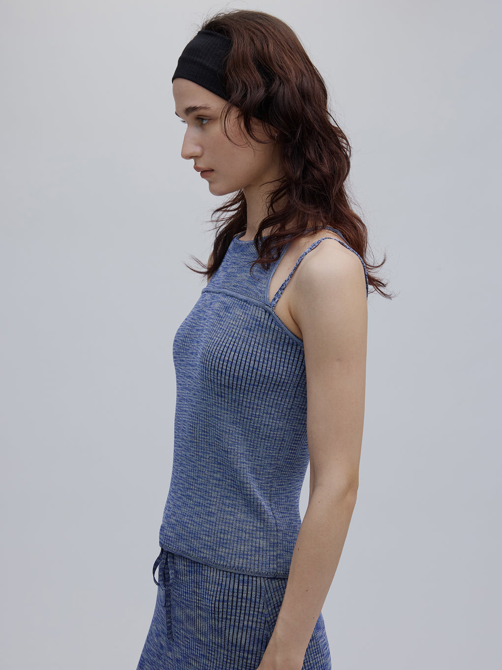 MEDI GRADATION KASURI KNIT TOP
