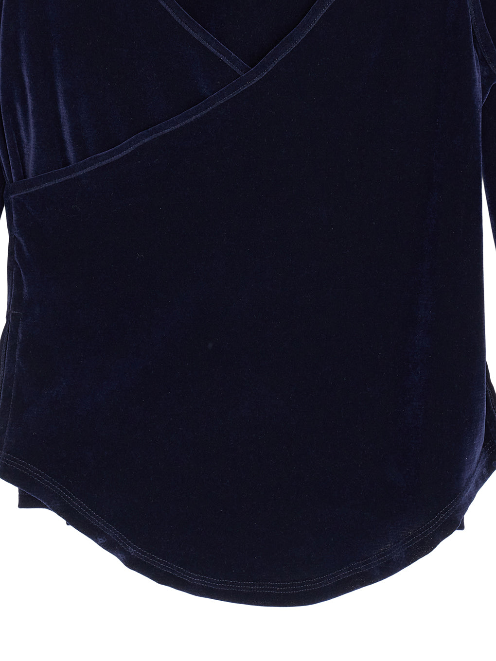 CROSS LAYERED FLOCKY TULLE TOP