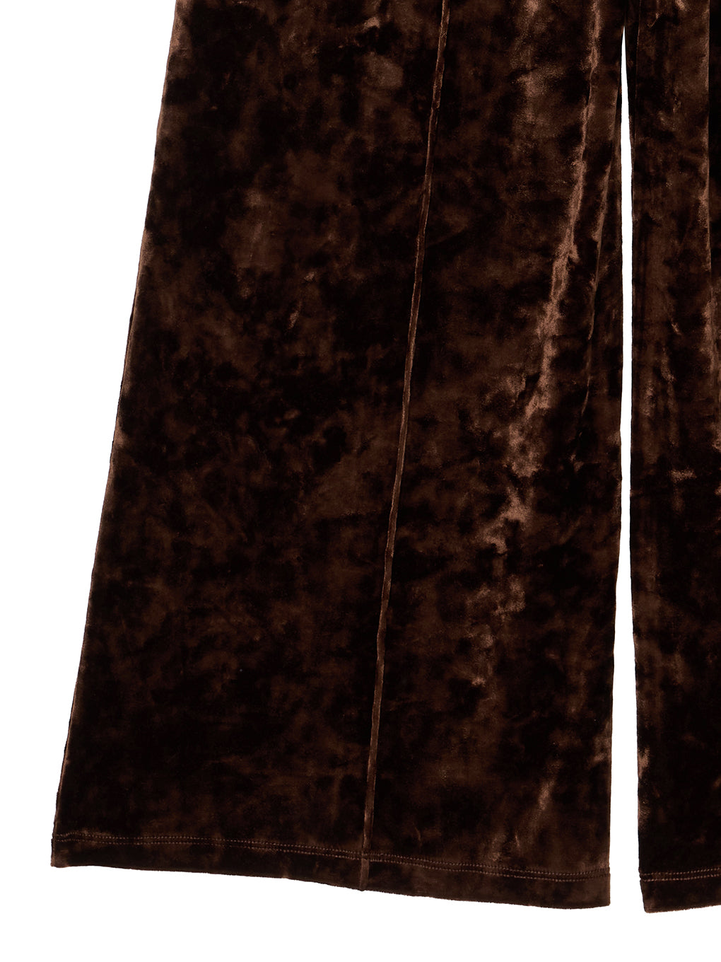 ACETATE VELOUR STRAIGHT WIDE PANTS
