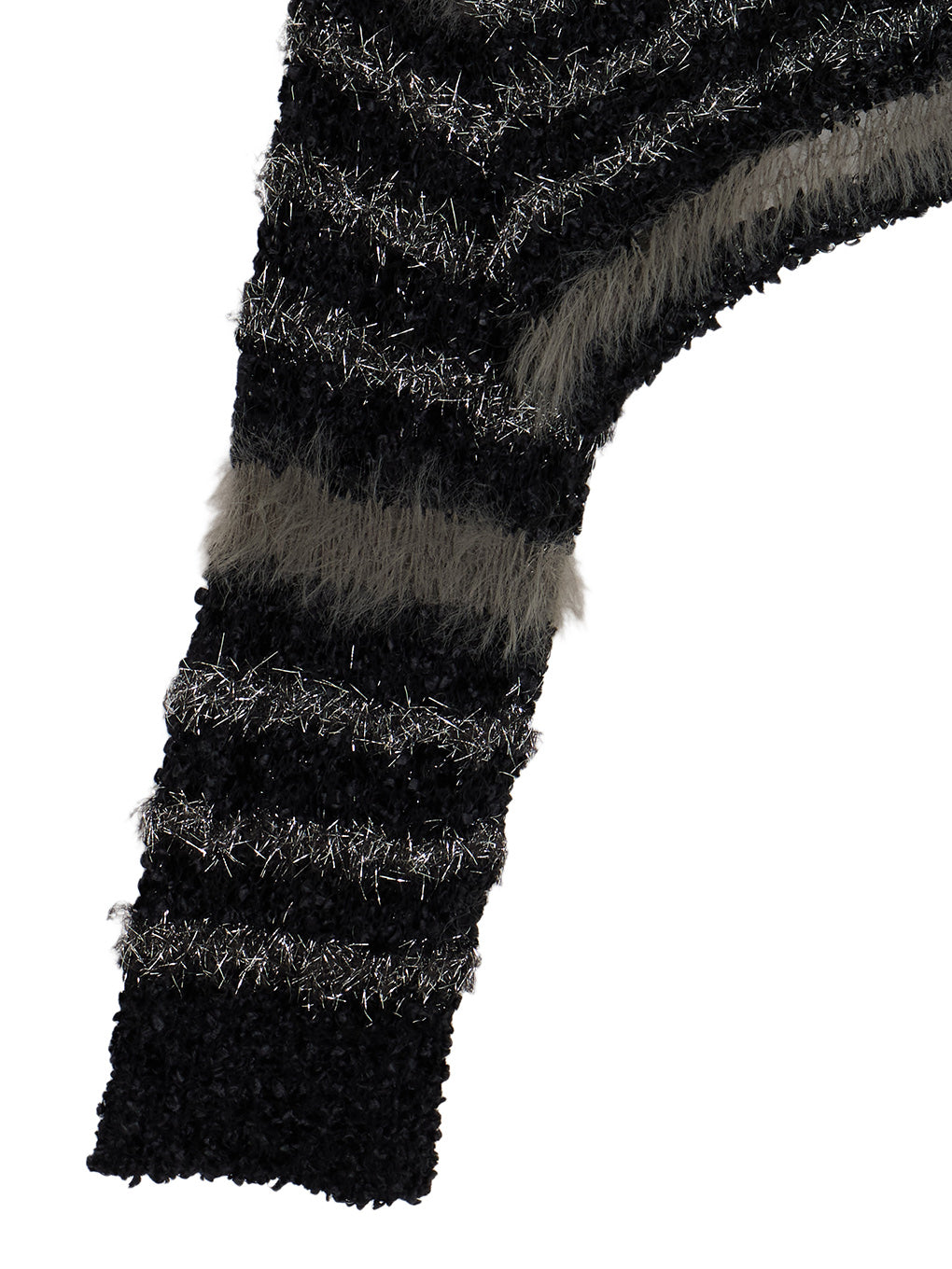 MIX YARN BORDER KNIT TOP