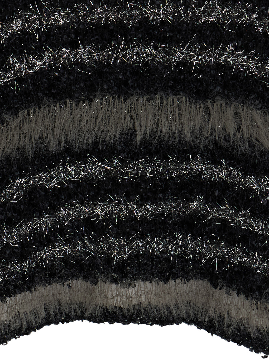 MIX YARN BORDER KNIT TOP