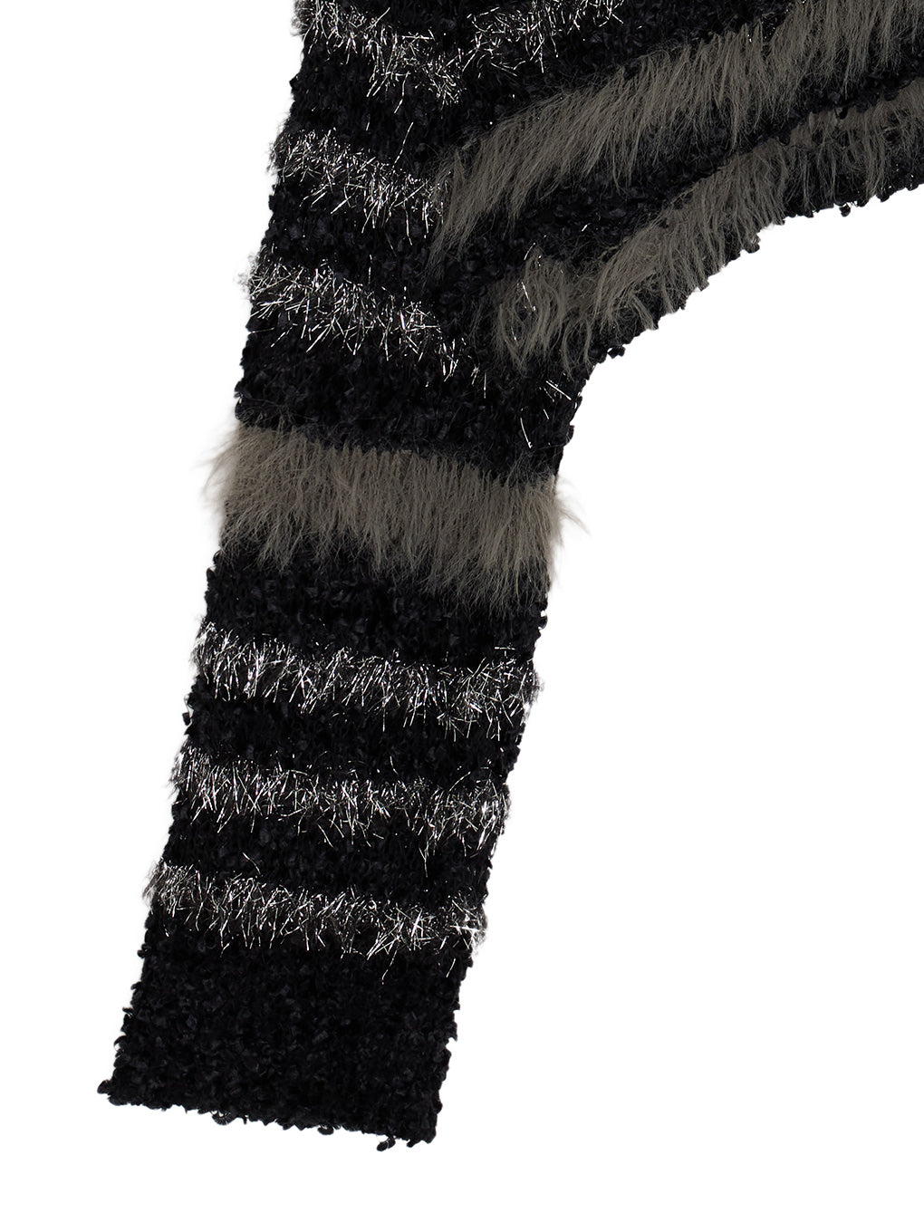 MIX YARN BORDER KNIT TOP