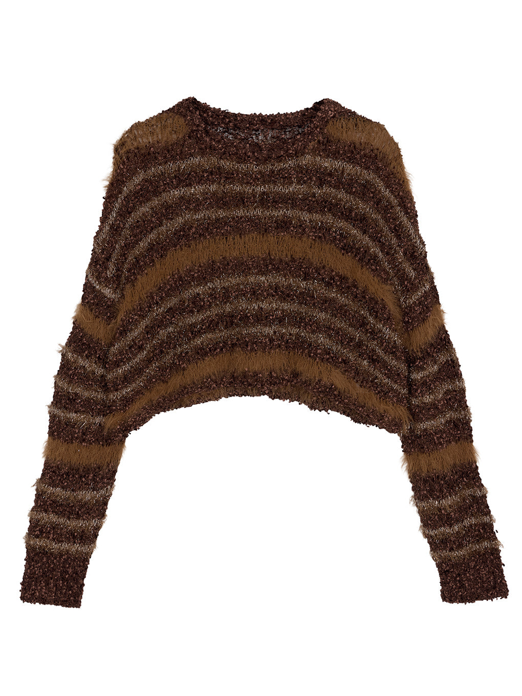 MIX YARN BORDER KNIT TOP