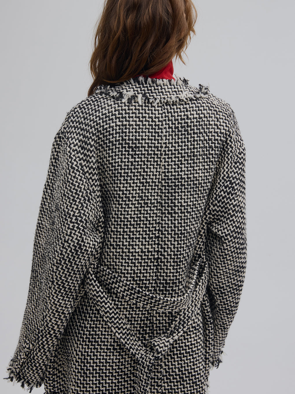 TWEED FRINGE MEDIUM JACKET