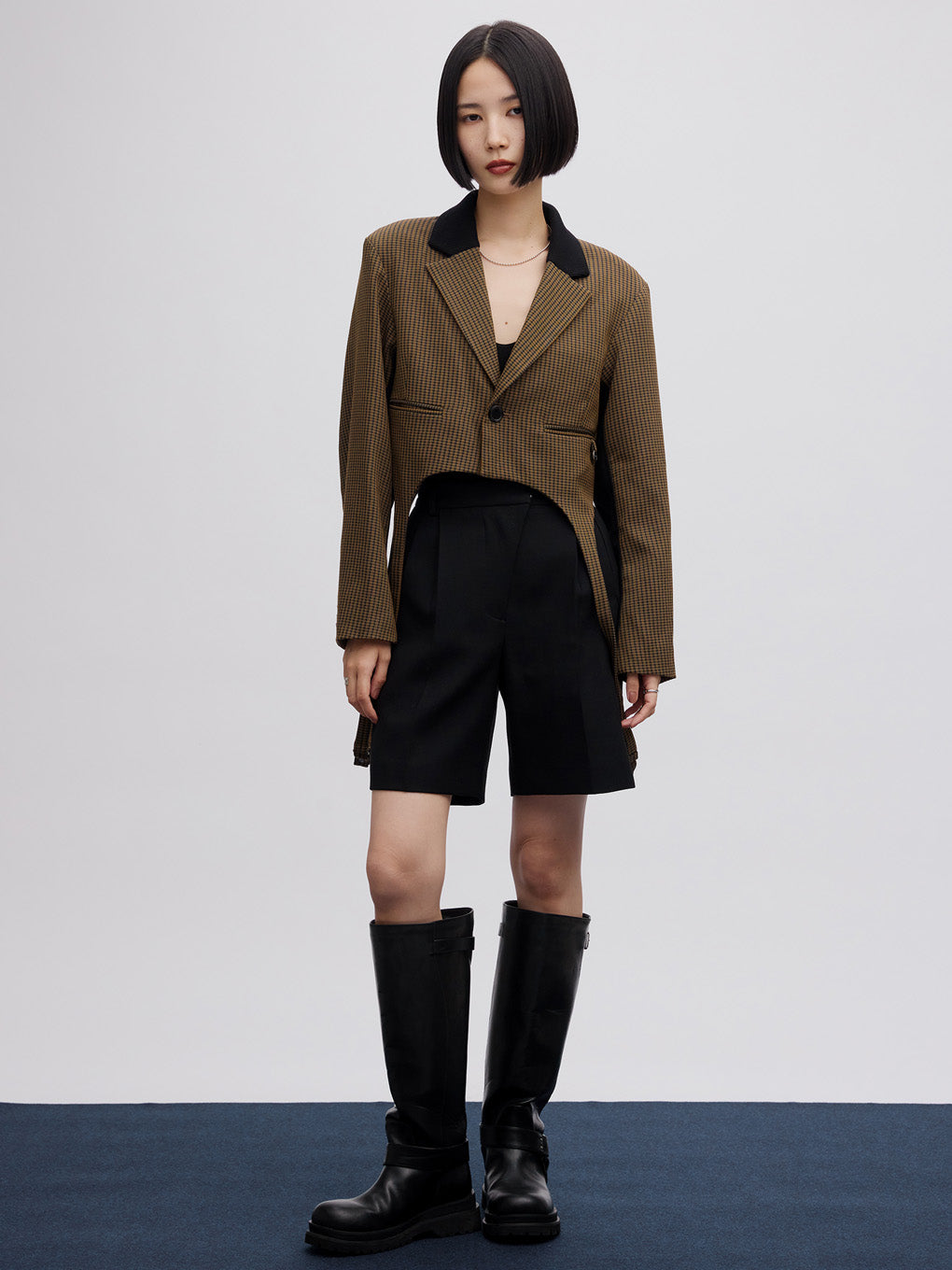 BONBOM×Ameri HOUNDSTOOTH GARTER JACKET