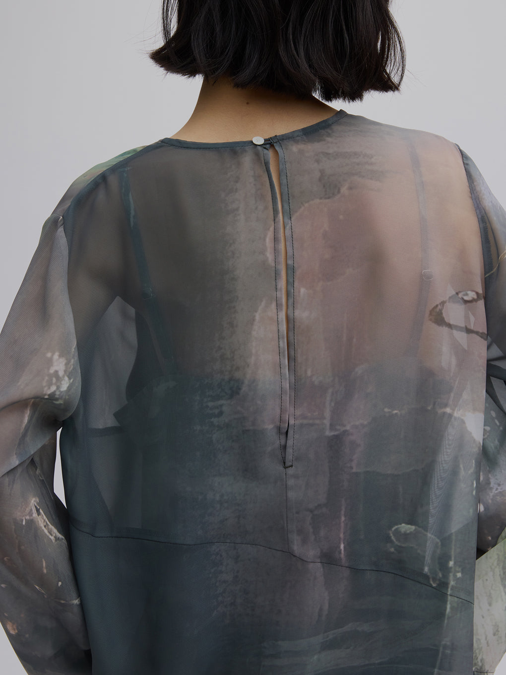 PAINTED TEXTURE ART LAYERED DRESS