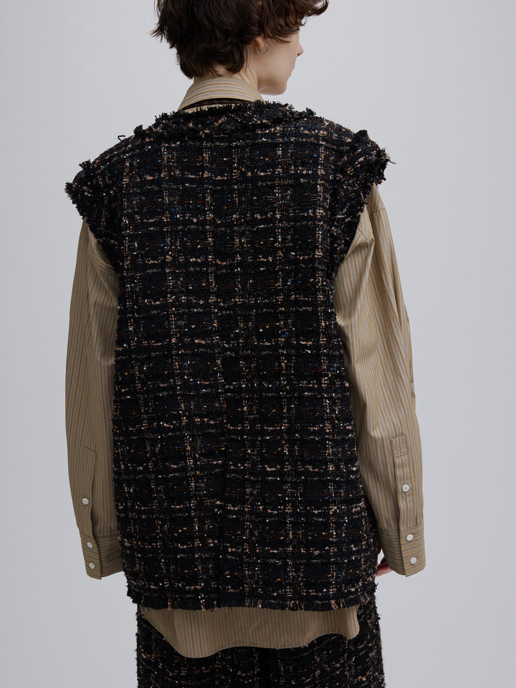 UND TEXTURE TWEED VEST