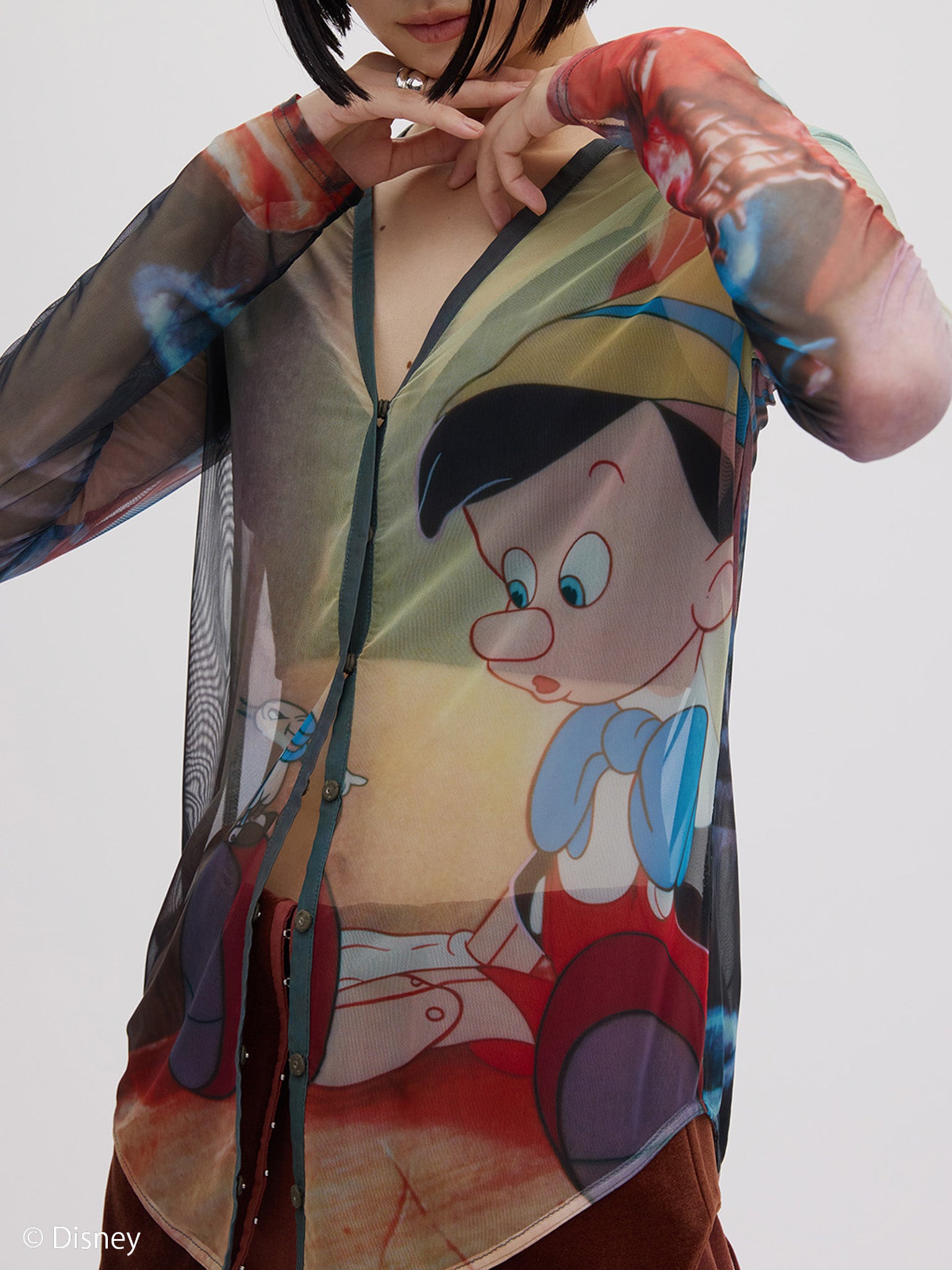 DISNEY/2WAY SHEER CARDIGAN