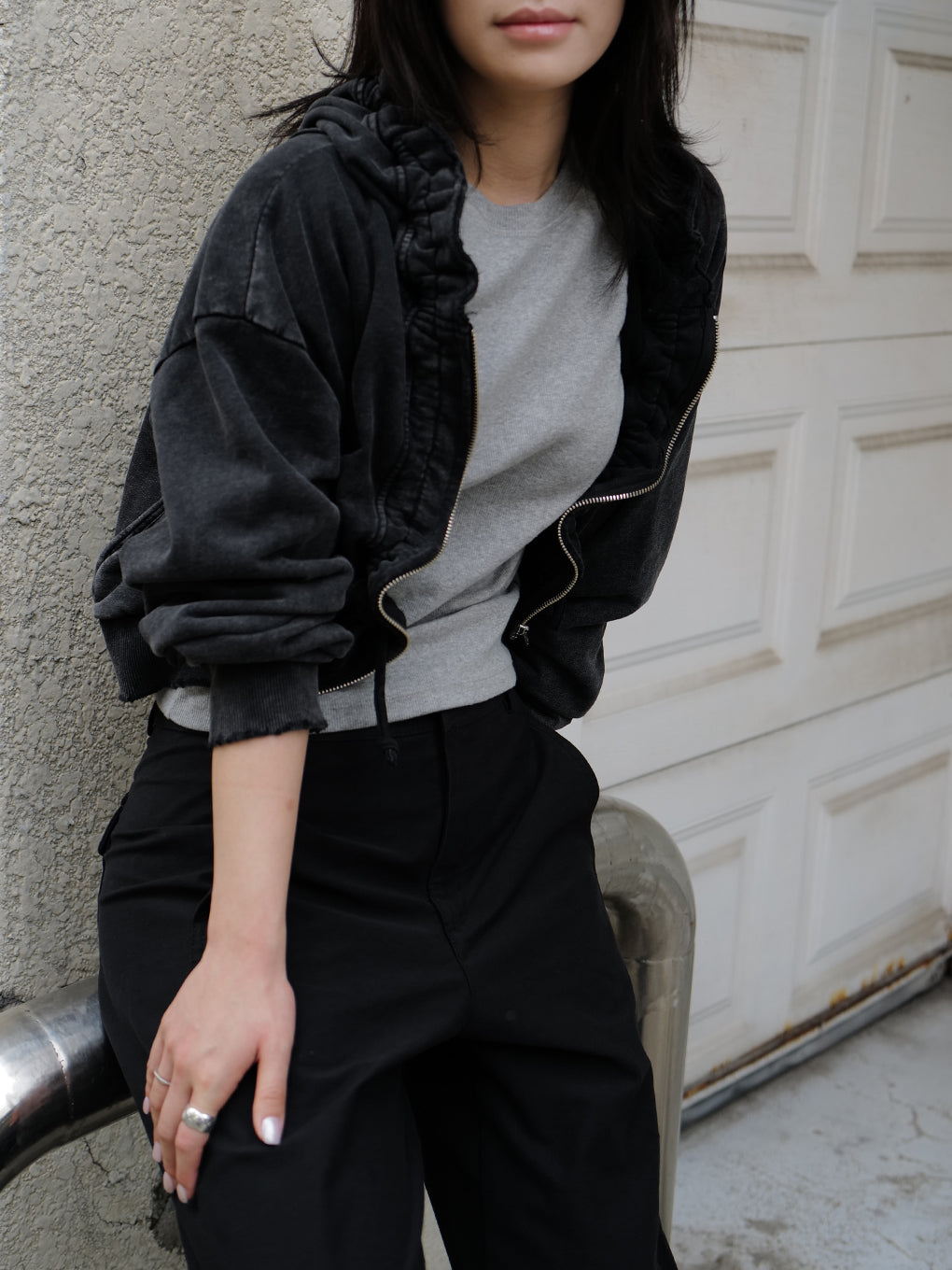 OYSTER SILHOUETTE HOODIE