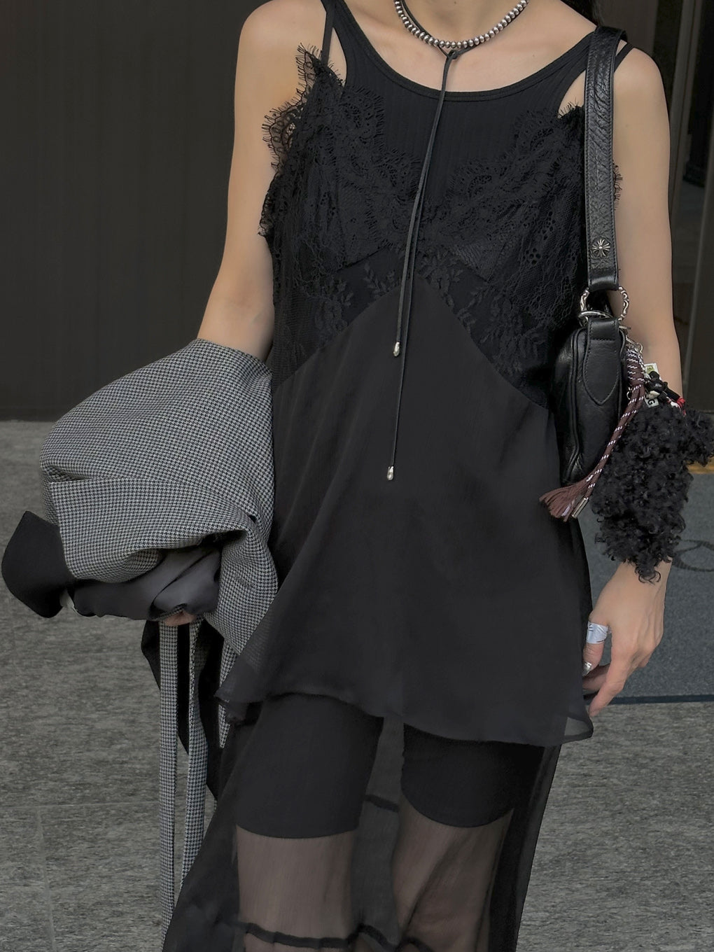 AIRY SHEER LACE CAMISOLE