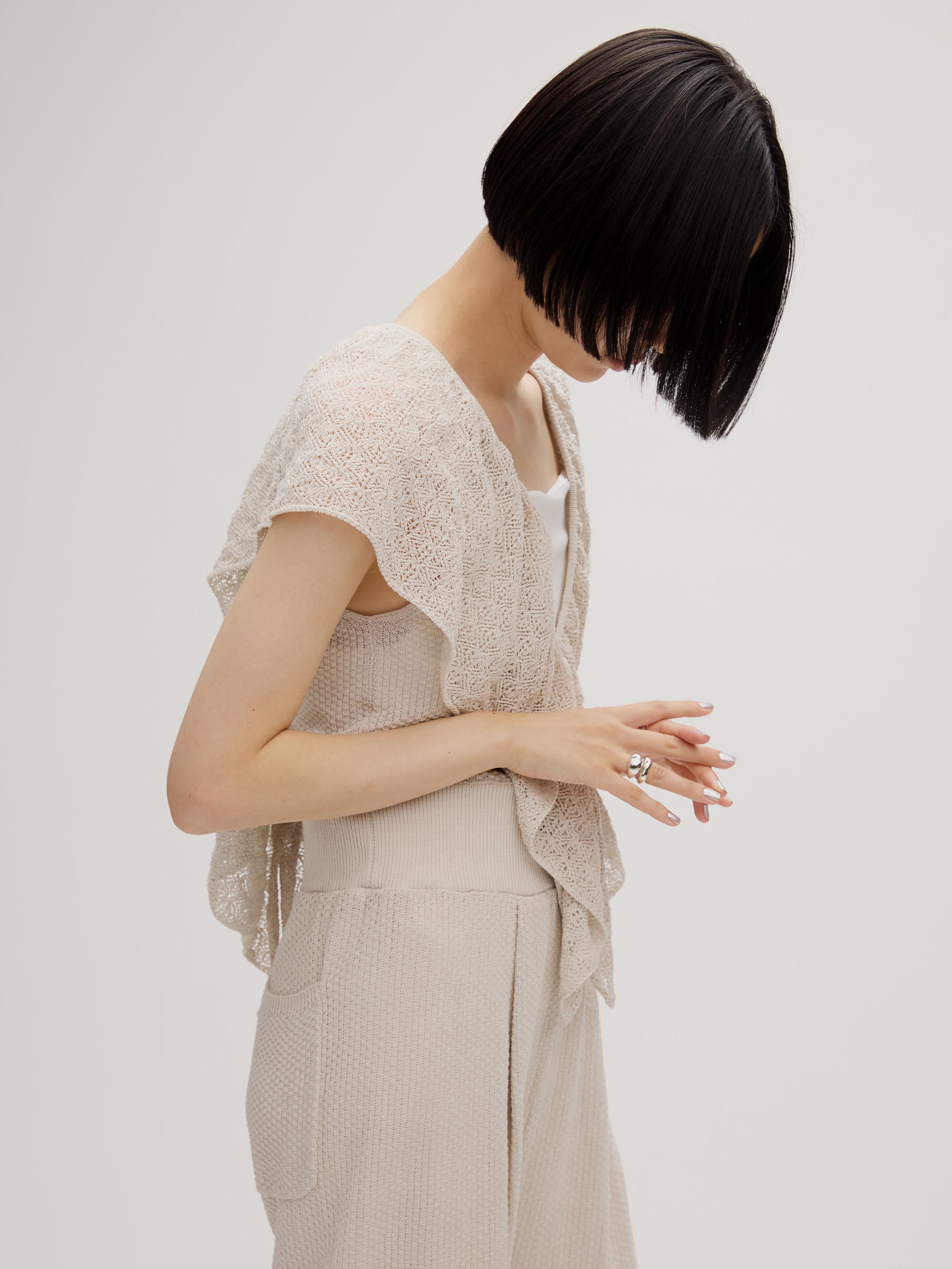 MEDI RUFFLE KNIT ROMPERS