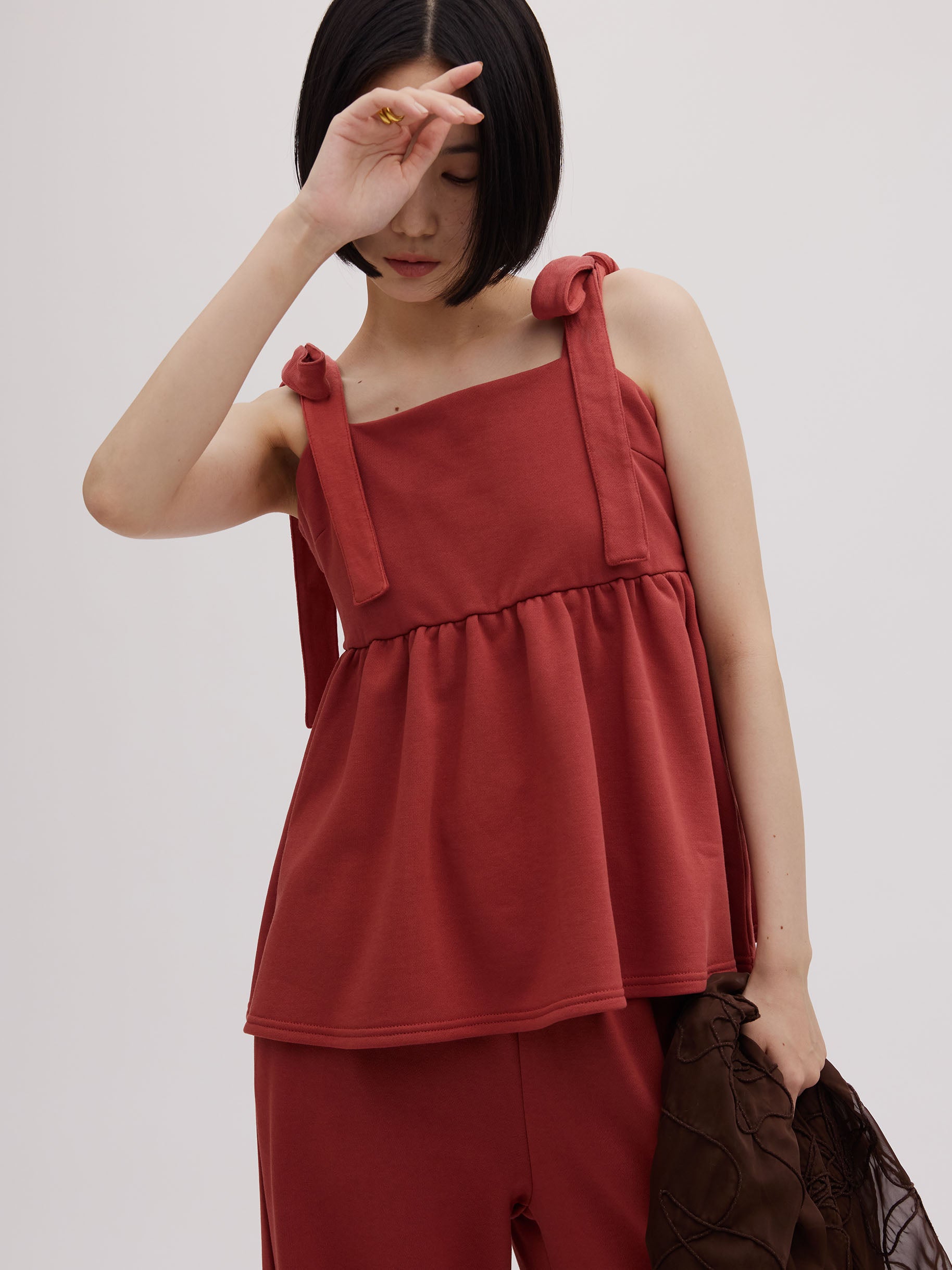 SWEAT PEPLUM SET ROMPERS