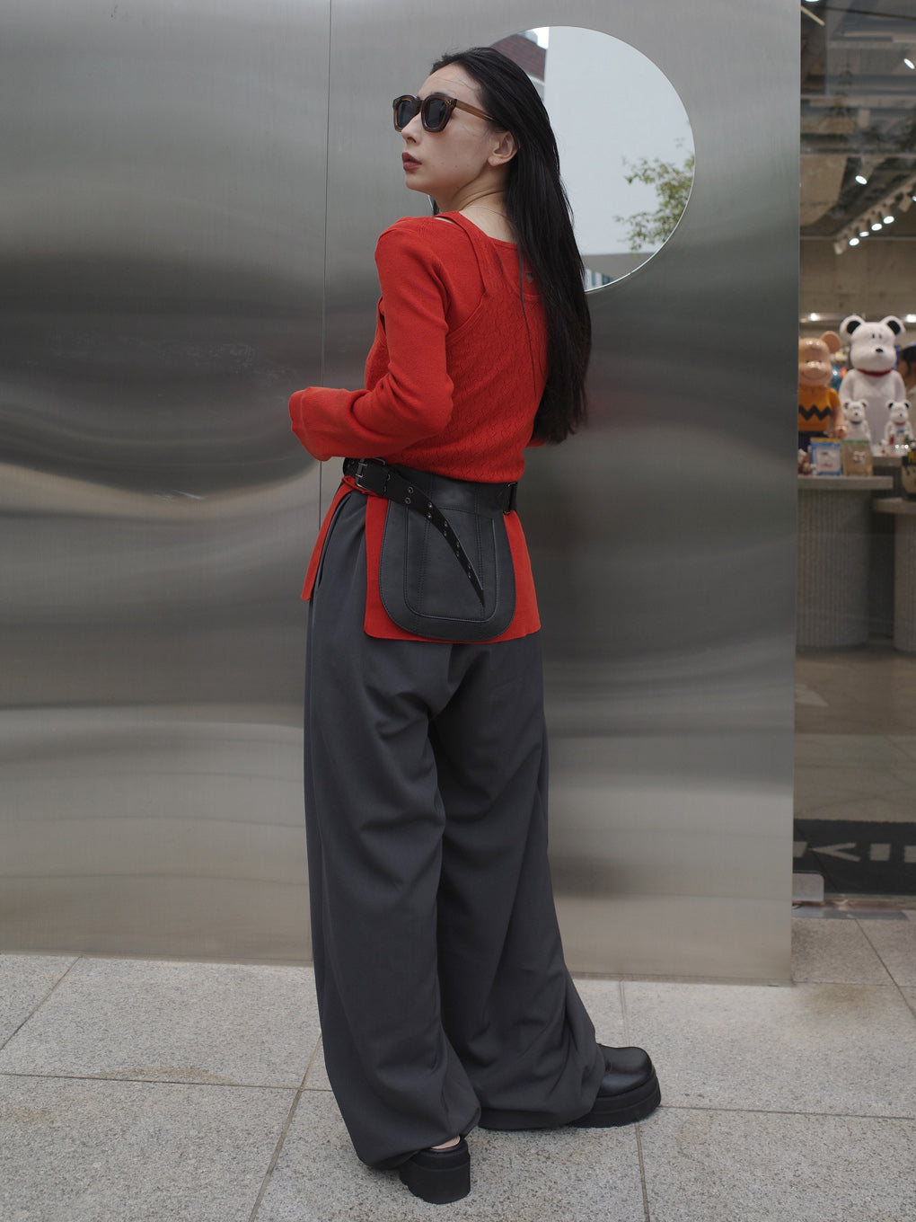 HEART TANK KNIT SET TOP