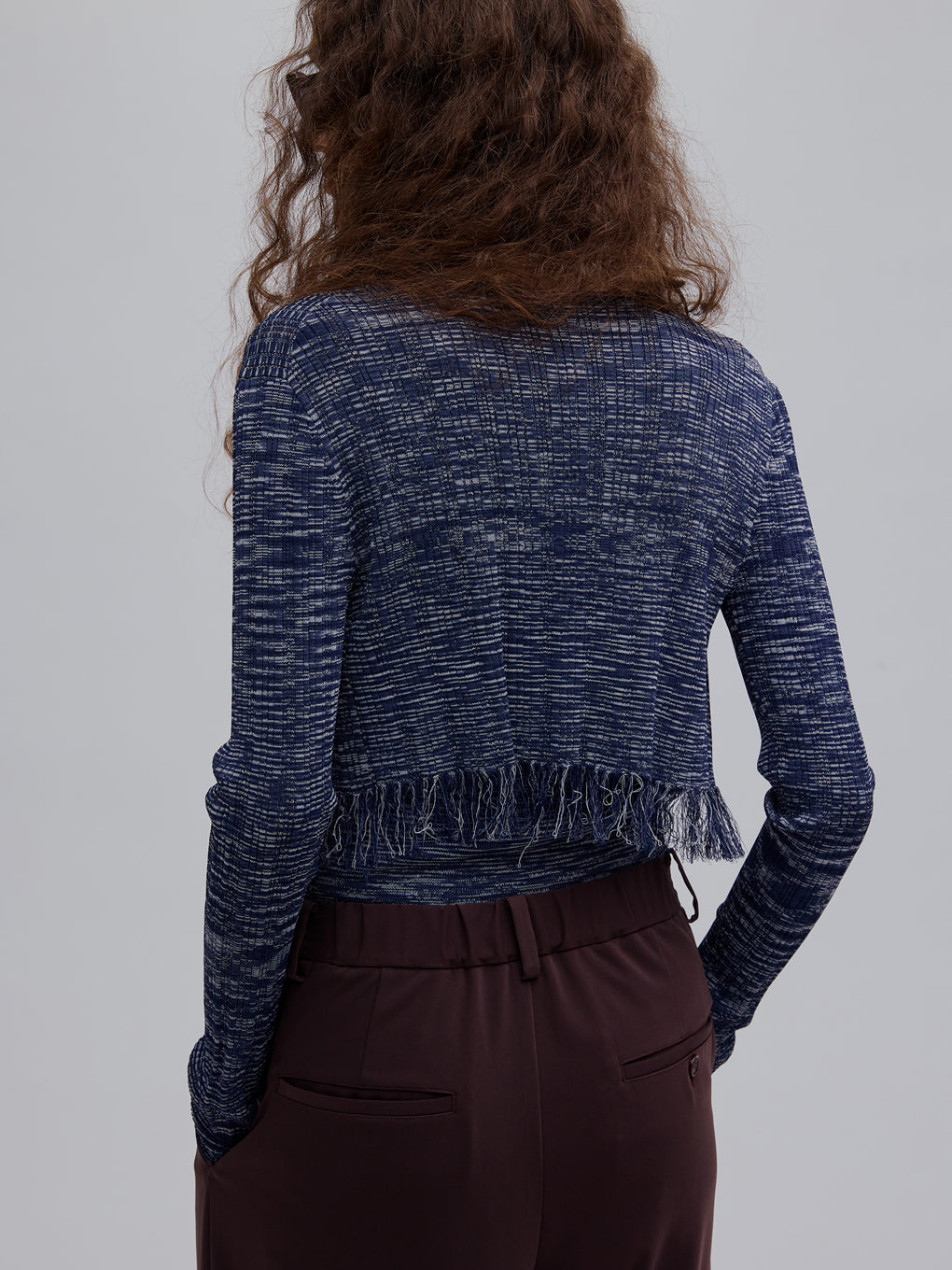 FRINGE CARDIGAN WITH CAMISOLE
