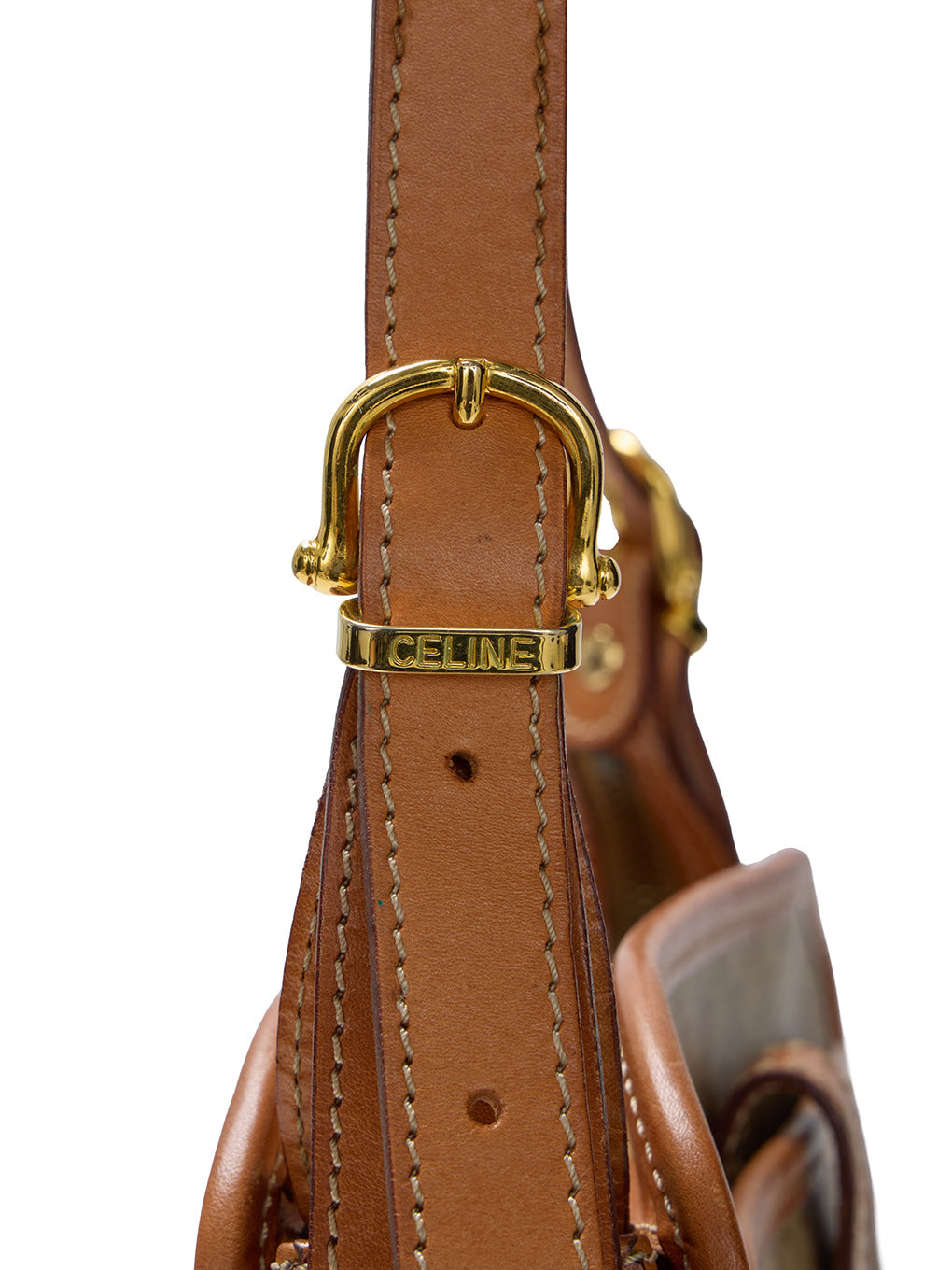 CELINE マカダム柄ショルダーバッグ