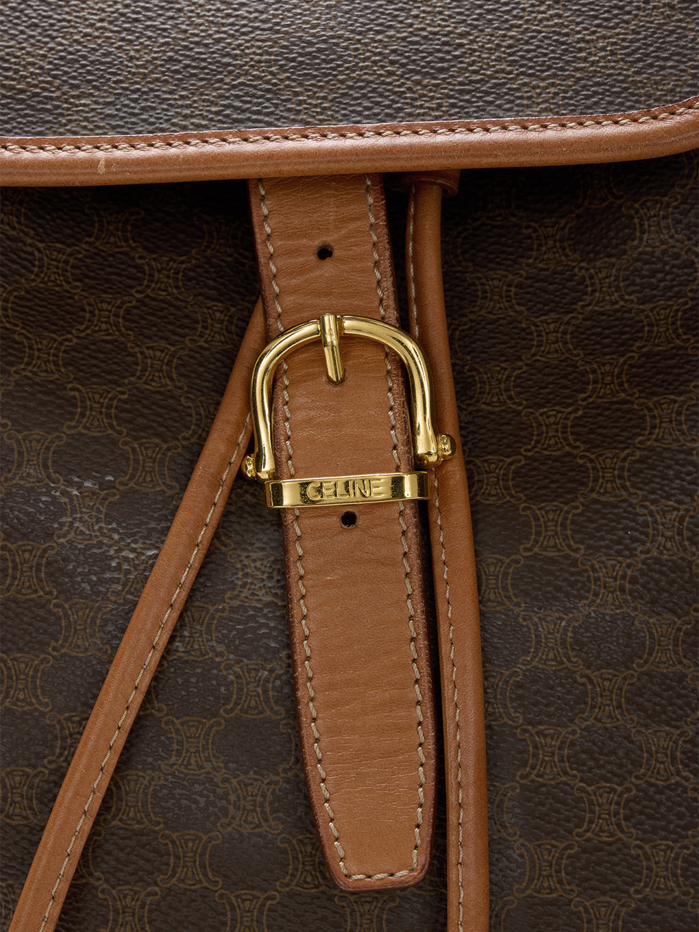 CELINE マカダム柄リュックサック