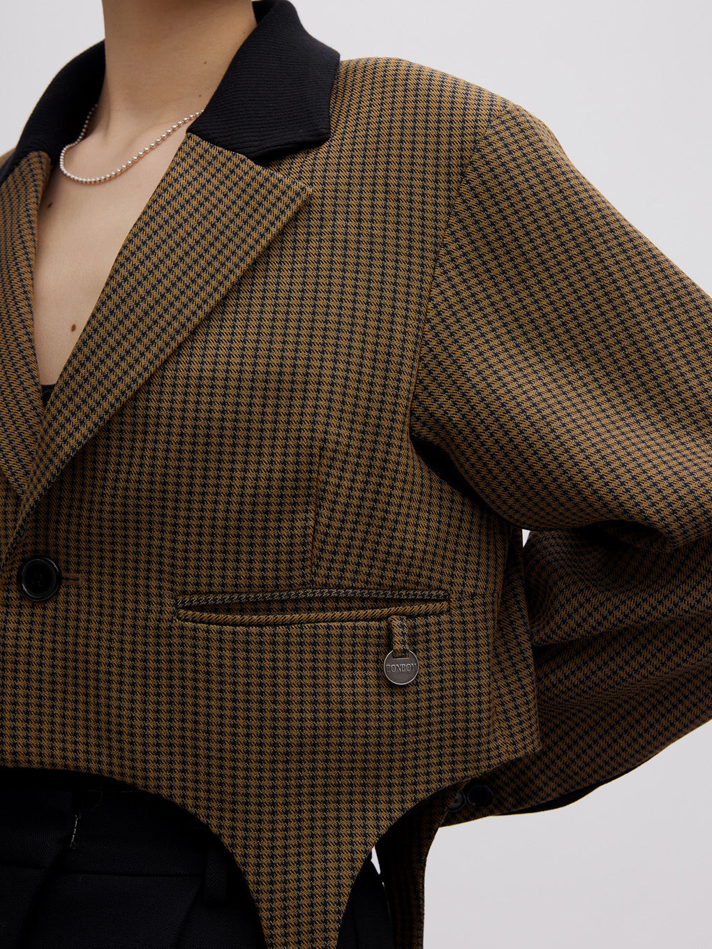 BONBOM×Ameri HOUNDSTOOTH GARTER JACKET