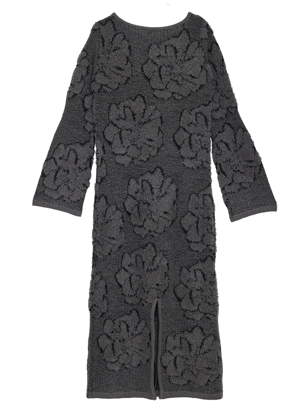 LOOP BLOOM GLOW JACQUARD KNIT DRESS