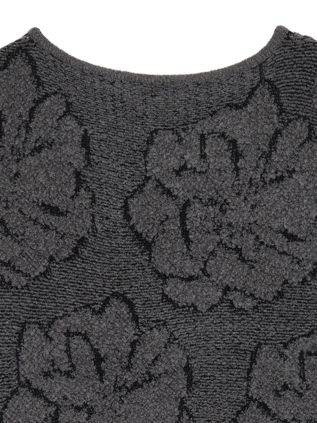 LOOP BLOOM GLOW JACQUARD KNIT DRESS