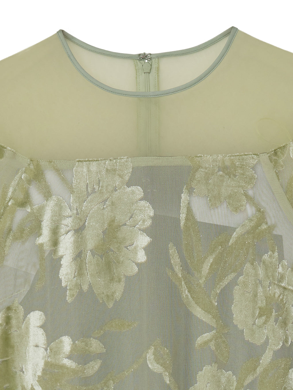 SHEER JACQUARD A LINE DRESS